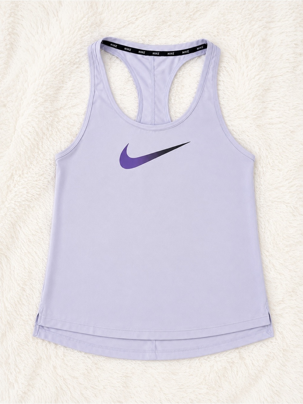 Nike Girls Dri-FIT Racerback Tank Top | Youth Small | Lavender | Like New